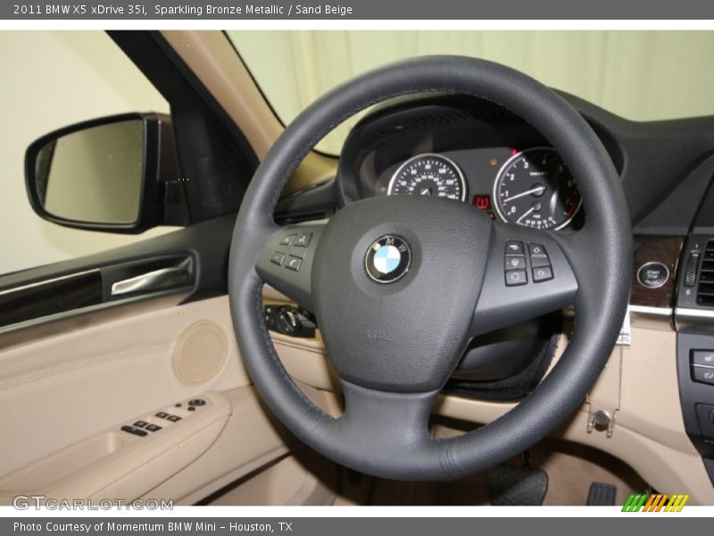 Sparkling Bronze Metallic / Sand Beige 2011 BMW X5 xDrive 35i