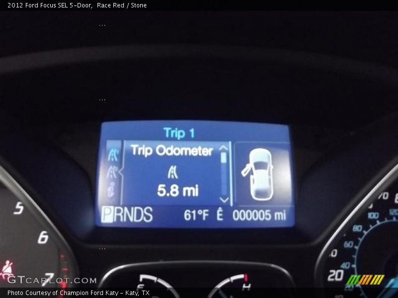 Race Red / Stone 2012 Ford Focus SEL 5-Door