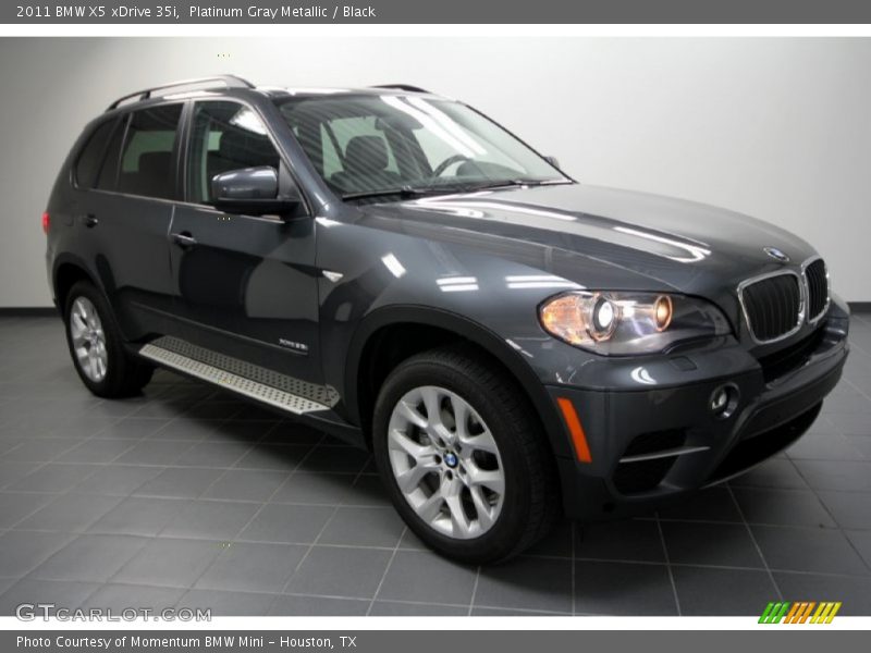 Platinum Gray Metallic / Black 2011 BMW X5 xDrive 35i