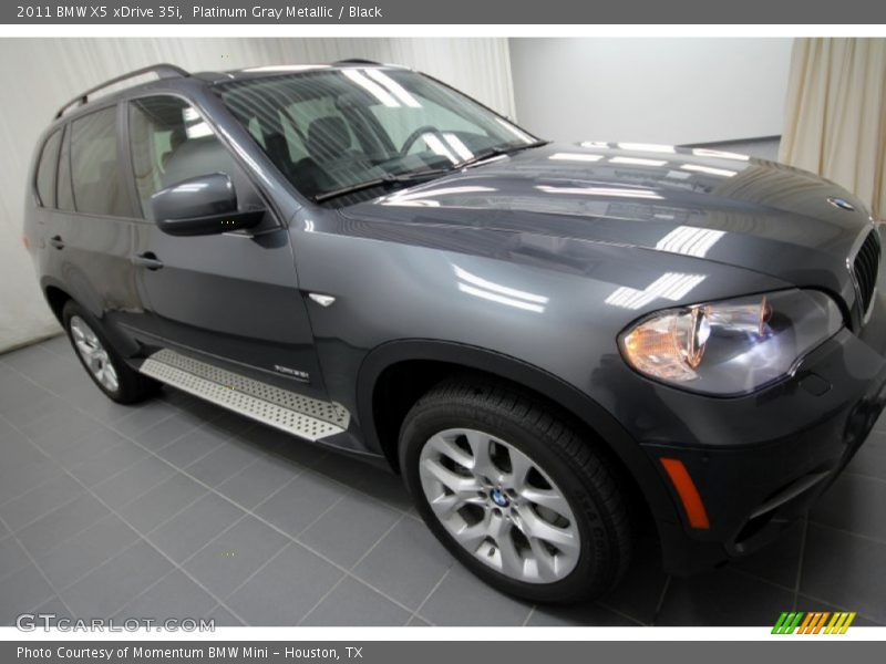 Platinum Gray Metallic / Black 2011 BMW X5 xDrive 35i
