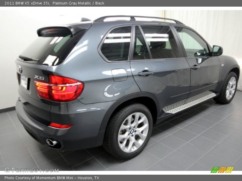 Platinum Gray Metallic / Black 2011 BMW X5 xDrive 35i