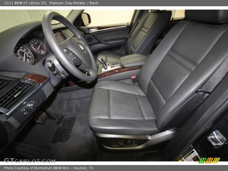 Platinum Gray Metallic / Black 2011 BMW X5 xDrive 35i