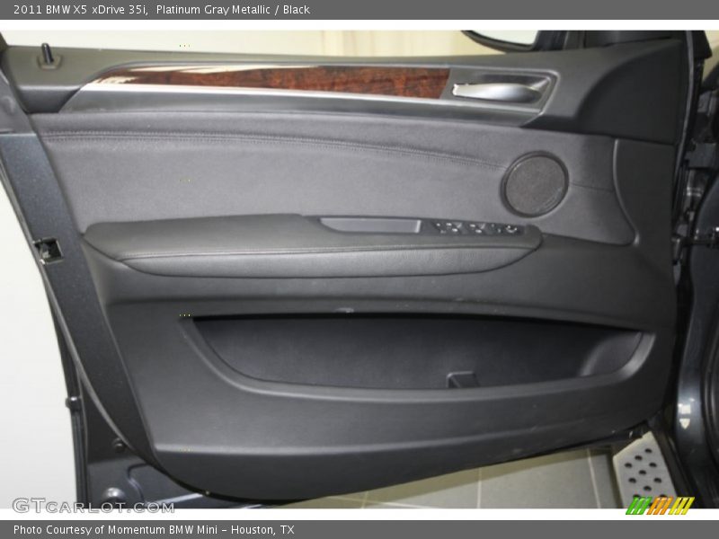 Platinum Gray Metallic / Black 2011 BMW X5 xDrive 35i