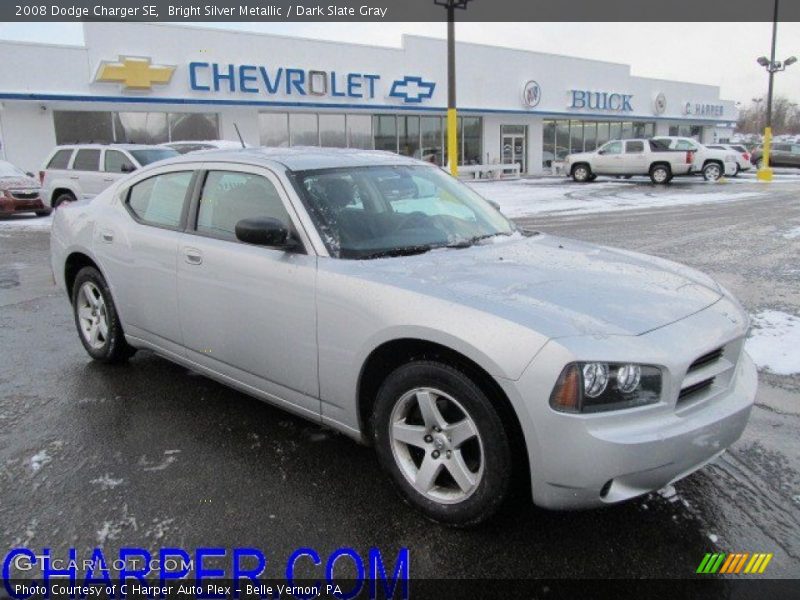 Bright Silver Metallic / Dark Slate Gray 2008 Dodge Charger SE