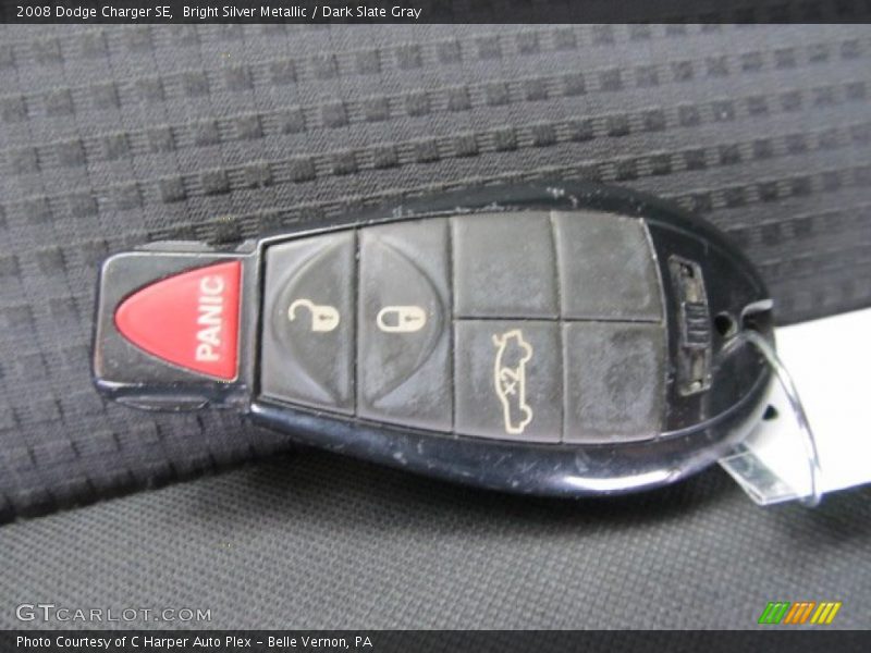 Bright Silver Metallic / Dark Slate Gray 2008 Dodge Charger SE
