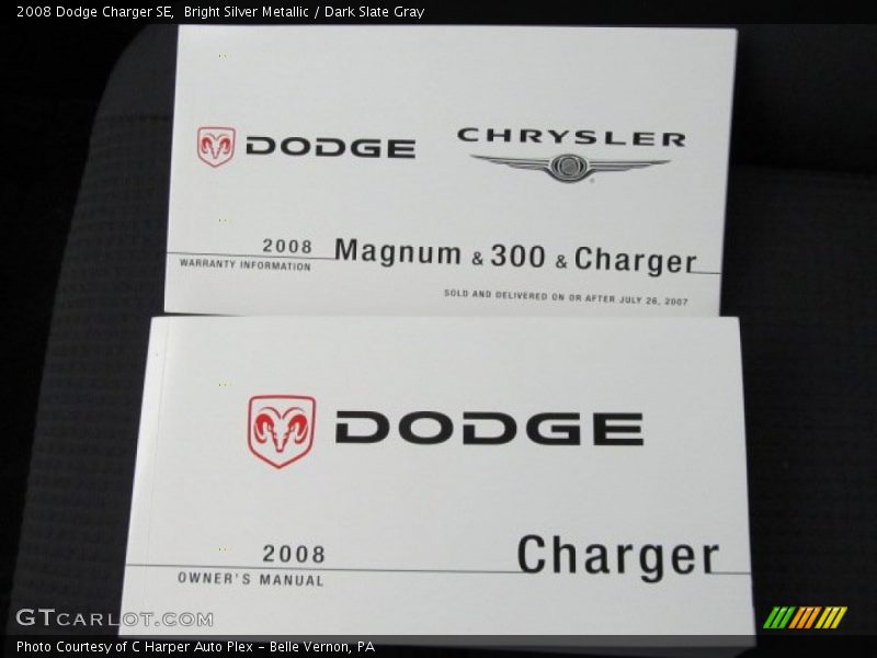 Bright Silver Metallic / Dark Slate Gray 2008 Dodge Charger SE