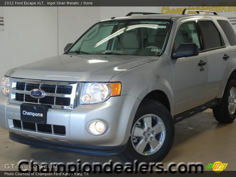 Ingot Silver Metallic / Stone 2012 Ford Escape XLT