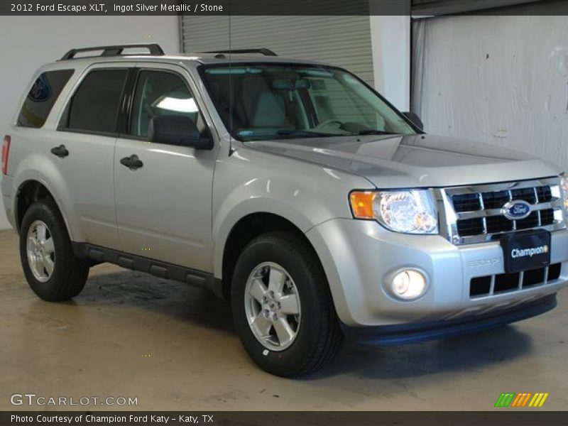 Ingot Silver Metallic / Stone 2012 Ford Escape XLT