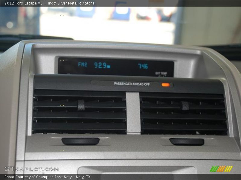 Ingot Silver Metallic / Stone 2012 Ford Escape XLT