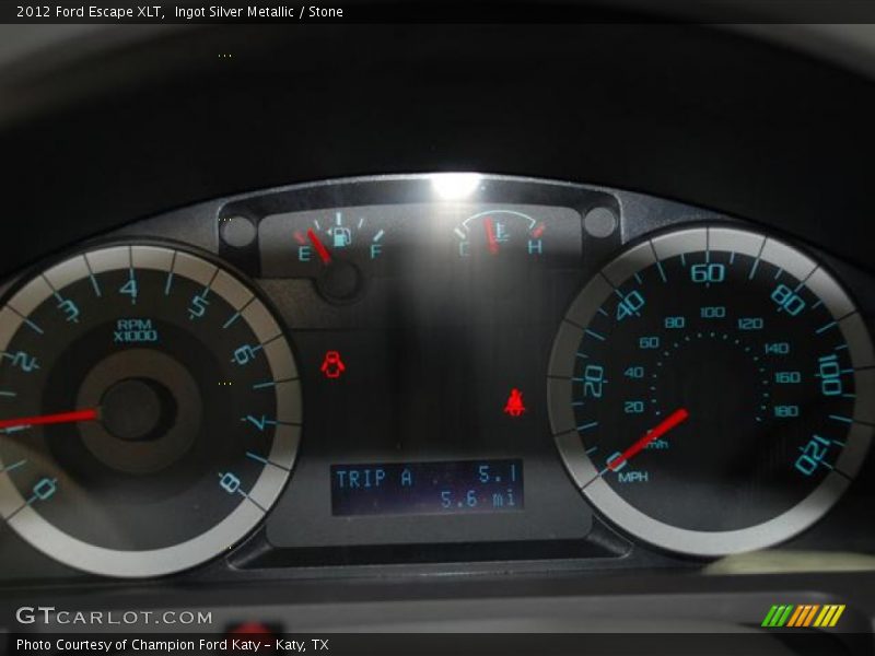 Ingot Silver Metallic / Stone 2012 Ford Escape XLT