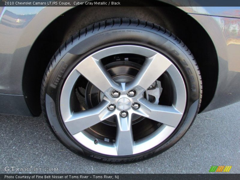 Cyber Gray Metallic / Black 2010 Chevrolet Camaro LT/RS Coupe