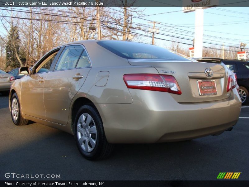 Sandy Beach Metallic / Bisque 2011 Toyota Camry LE
