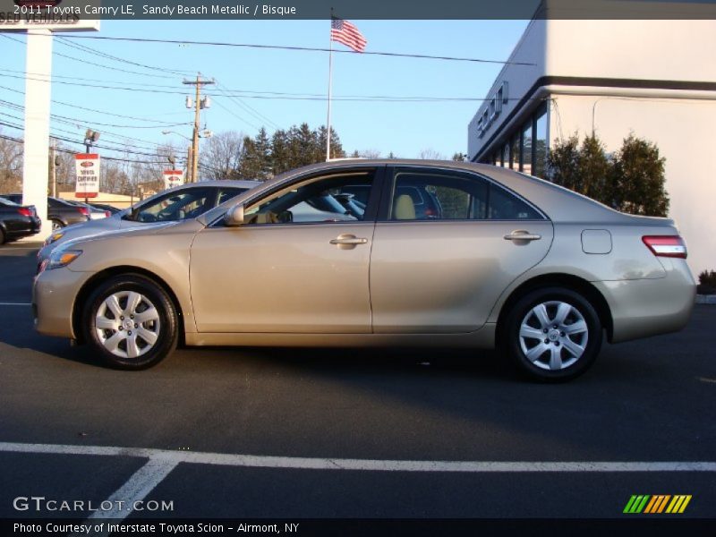 Sandy Beach Metallic / Bisque 2011 Toyota Camry LE
