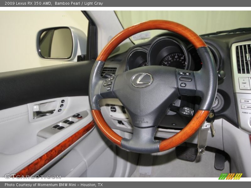Bamboo Pearl / Light Gray 2009 Lexus RX 350 AWD