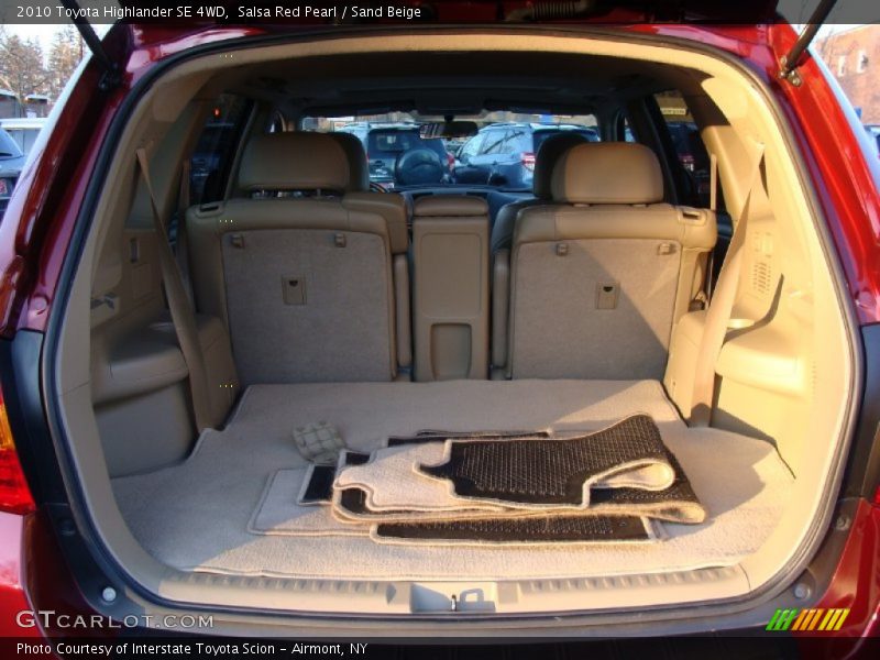 Salsa Red Pearl / Sand Beige 2010 Toyota Highlander SE 4WD