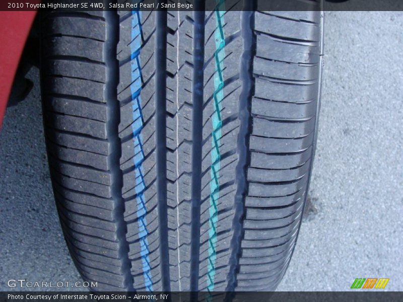 Salsa Red Pearl / Sand Beige 2010 Toyota Highlander SE 4WD