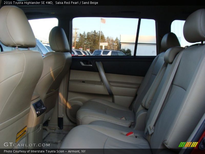 Salsa Red Pearl / Sand Beige 2010 Toyota Highlander SE 4WD