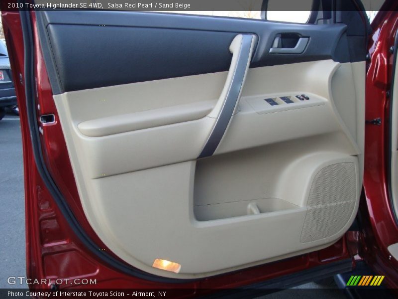 Salsa Red Pearl / Sand Beige 2010 Toyota Highlander SE 4WD