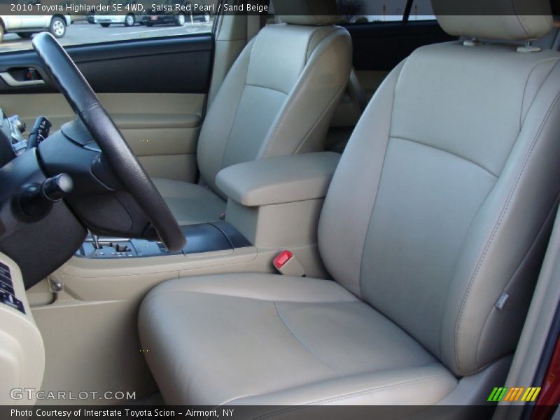  2010 Highlander SE 4WD Sand Beige Interior