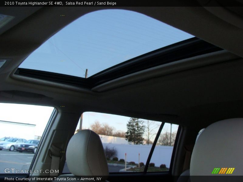 Salsa Red Pearl / Sand Beige 2010 Toyota Highlander SE 4WD