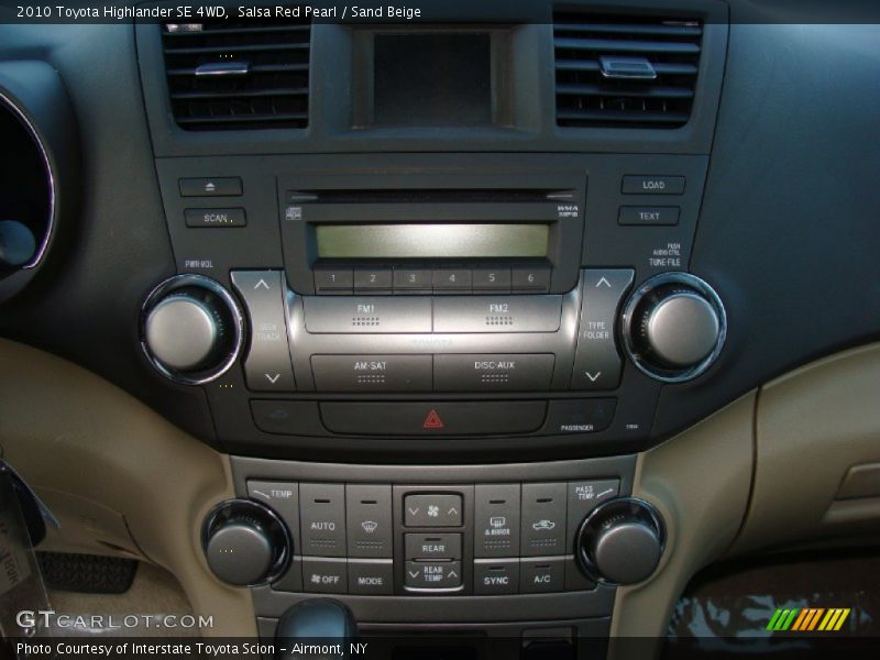 Salsa Red Pearl / Sand Beige 2010 Toyota Highlander SE 4WD