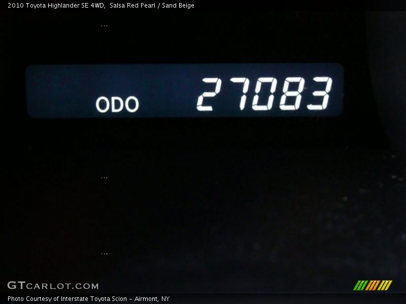Salsa Red Pearl / Sand Beige 2010 Toyota Highlander SE 4WD