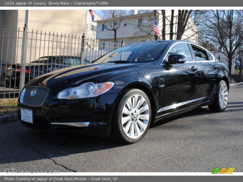 Ebony Black / Champagne/Truffle 2009 Jaguar XF Luxury