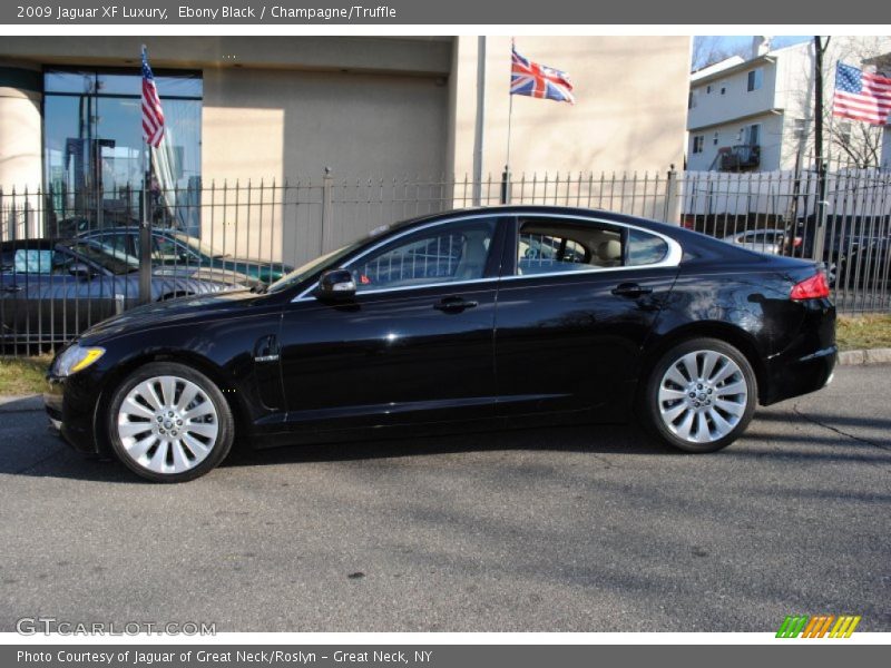 Ebony Black / Champagne/Truffle 2009 Jaguar XF Luxury