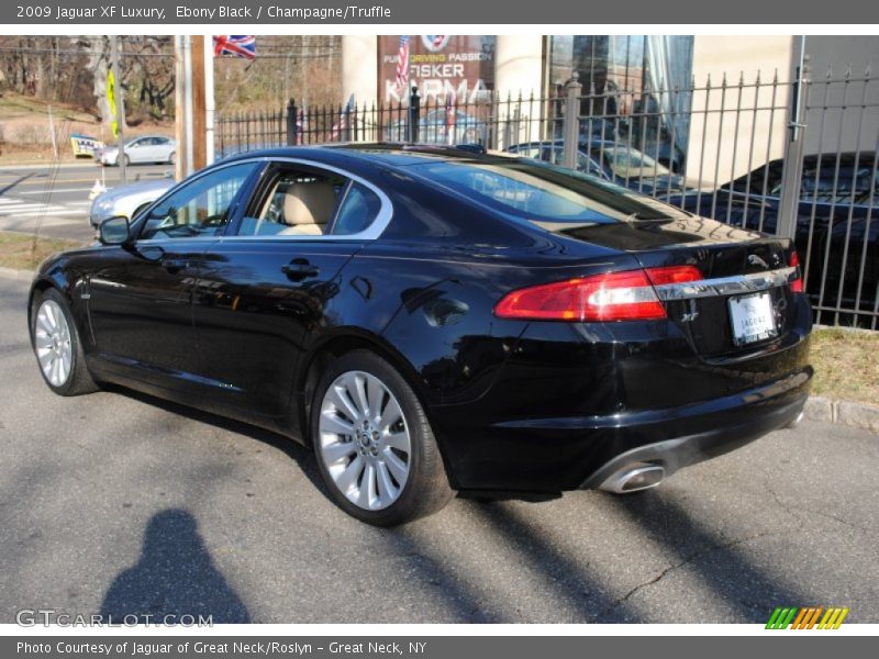Ebony Black / Champagne/Truffle 2009 Jaguar XF Luxury