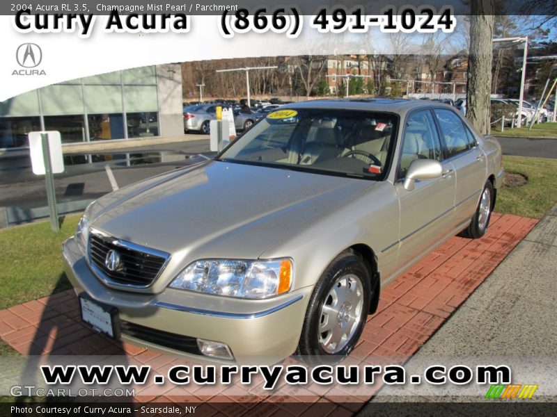 Champagne Mist Pearl / Parchment 2004 Acura RL 3.5