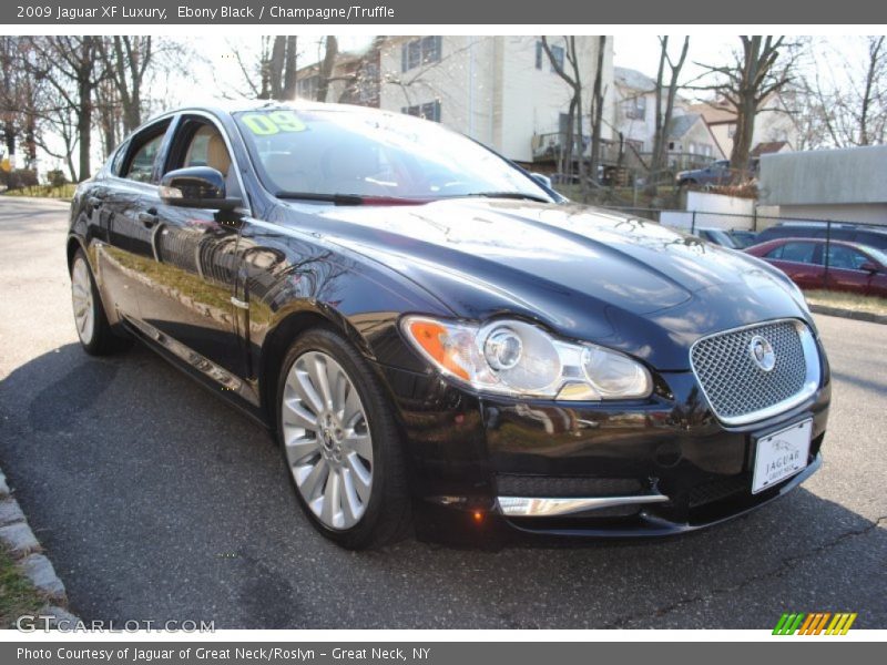 Ebony Black / Champagne/Truffle 2009 Jaguar XF Luxury