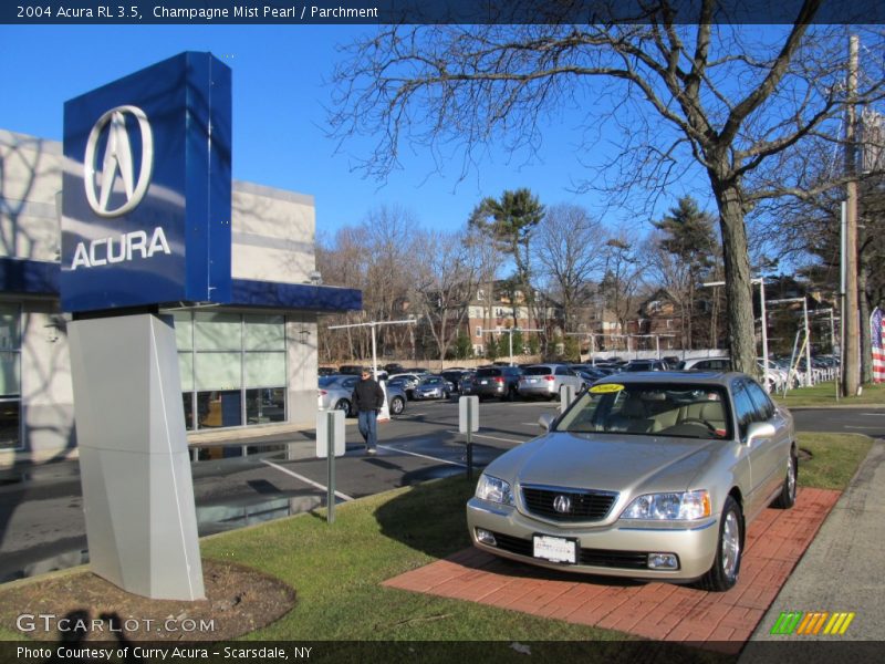 Champagne Mist Pearl / Parchment 2004 Acura RL 3.5