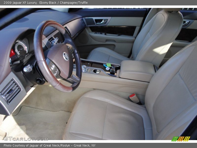 Ebony Black / Champagne/Truffle 2009 Jaguar XF Luxury