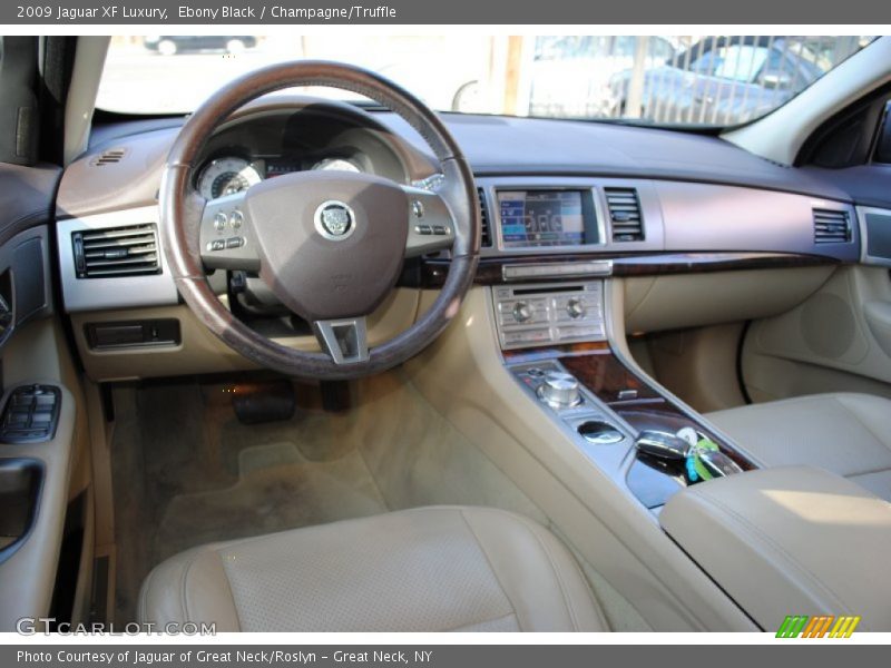 Ebony Black / Champagne/Truffle 2009 Jaguar XF Luxury