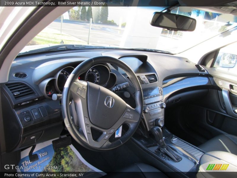 Billet Silver Metallic / Ebony 2009 Acura MDX Technology