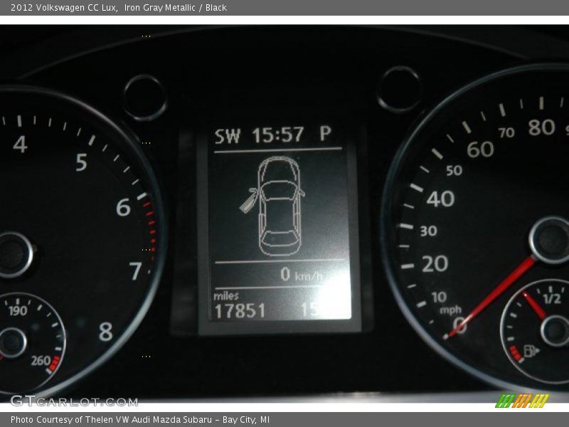 Iron Gray Metallic / Black 2012 Volkswagen CC Lux