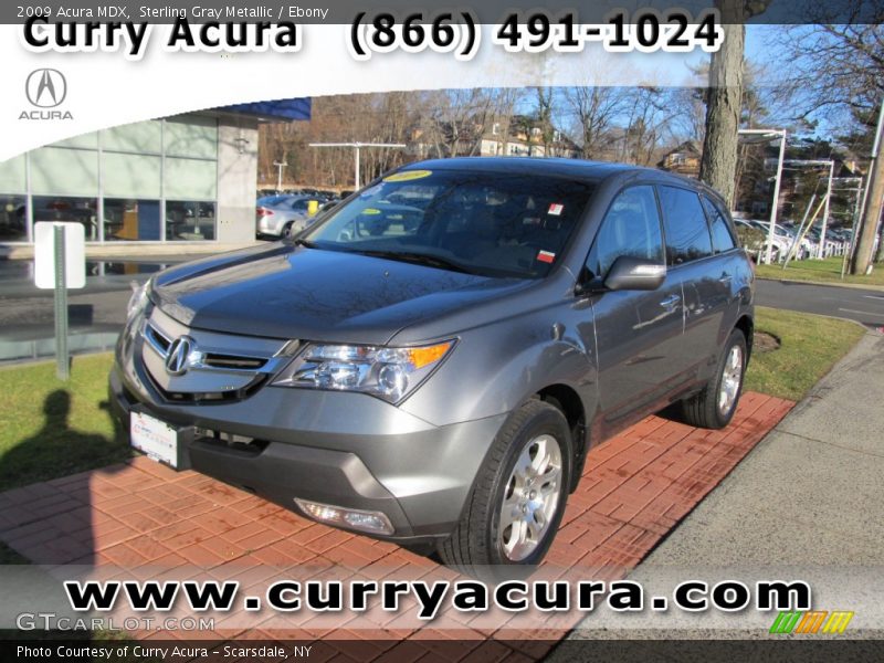 Sterling Gray Metallic / Ebony 2009 Acura MDX