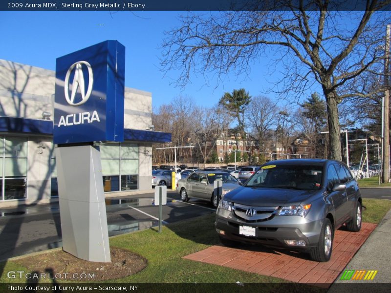 Sterling Gray Metallic / Ebony 2009 Acura MDX