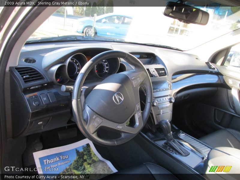 Sterling Gray Metallic / Ebony 2009 Acura MDX