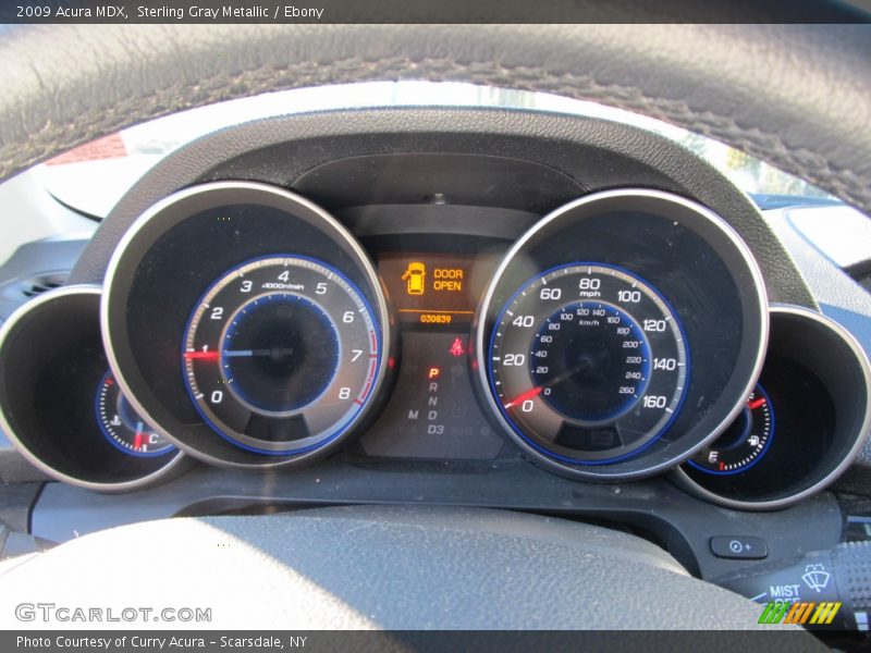 Sterling Gray Metallic / Ebony 2009 Acura MDX