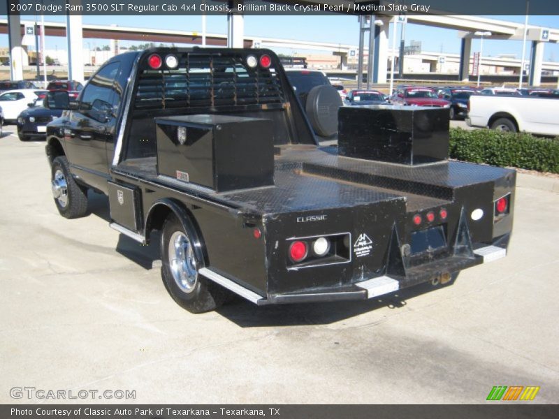 Brilliant Black Crystal Pearl / Medium Slate Gray 2007 Dodge Ram 3500 SLT Regular Cab 4x4 Chassis