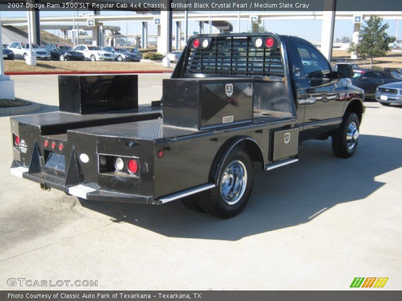 Brilliant Black Crystal Pearl / Medium Slate Gray 2007 Dodge Ram 3500 SLT Regular Cab 4x4 Chassis