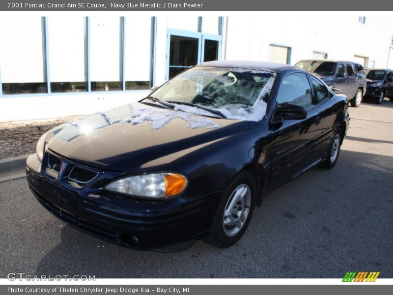 Navy Blue Metallic / Dark Pewter 2001 Pontiac Grand Am SE Coupe