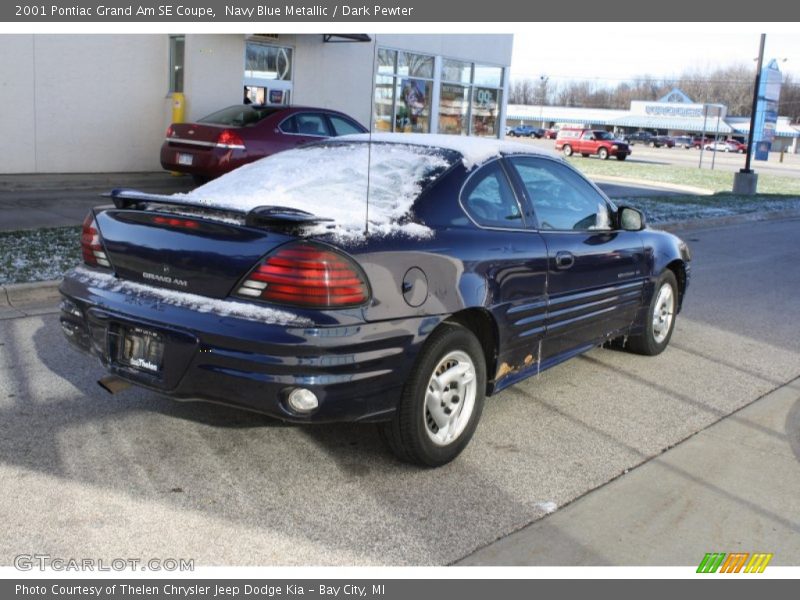 Navy Blue Metallic / Dark Pewter 2001 Pontiac Grand Am SE Coupe
