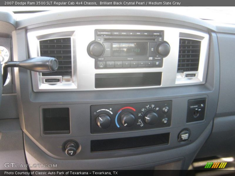 Brilliant Black Crystal Pearl / Medium Slate Gray 2007 Dodge Ram 3500 SLT Regular Cab 4x4 Chassis