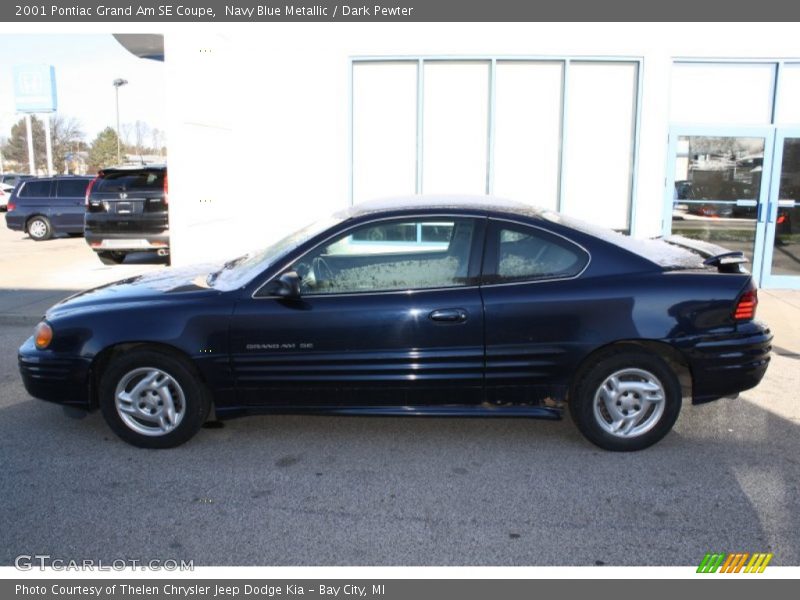 Navy Blue Metallic / Dark Pewter 2001 Pontiac Grand Am SE Coupe