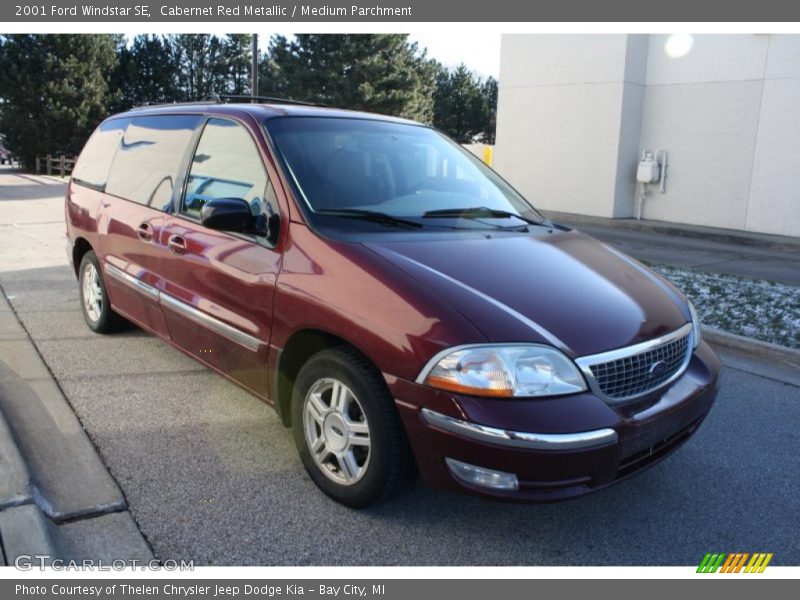 Cabernet Red Metallic / Medium Parchment 2001 Ford Windstar SE