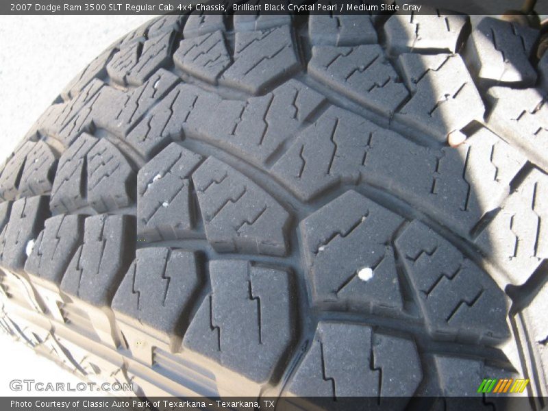 Brilliant Black Crystal Pearl / Medium Slate Gray 2007 Dodge Ram 3500 SLT Regular Cab 4x4 Chassis