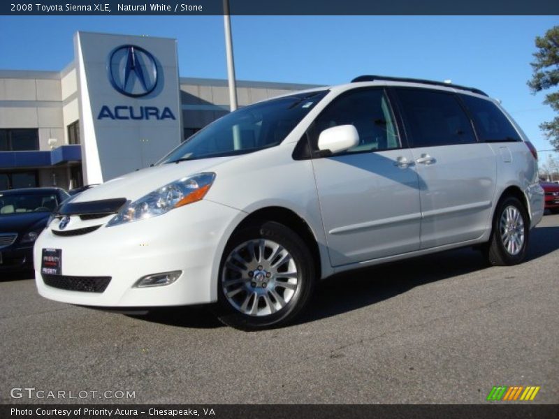 Natural White / Stone 2008 Toyota Sienna XLE