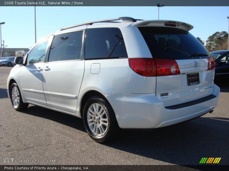 Natural White / Stone 2008 Toyota Sienna XLE